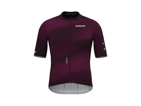 Bioracer Epic Elevate Jersey - Cykeltrøje - Korte Ærmer - Herre - Burgundy Red - M