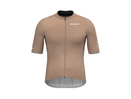 Bioracer Epic elevate cykeltrøje korte ærmer sand storm beige herre