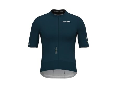 Bioracer Epic essential cykeltrøje korte ærmer graphite blue herre