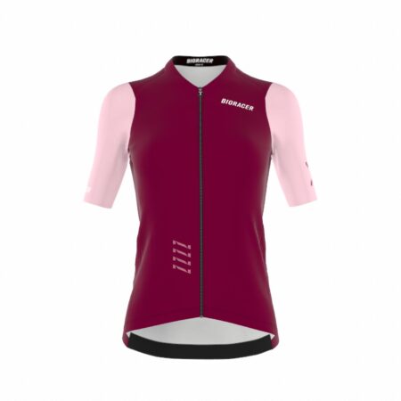 Bioracer Icon cykeltrøje bordeaux/pink dame
