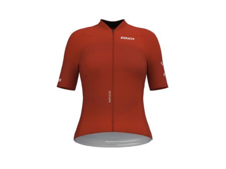 Bioracer Icon cykeltrøje korte ærmer terra cotta red dame
