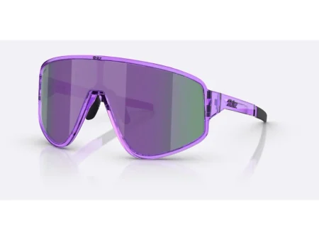Bliz A004 large cykelbriller transparent purple/smoke/purple multi