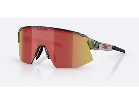 Bliz Breeze cykelbriller transparent dark grey/brun/red multi