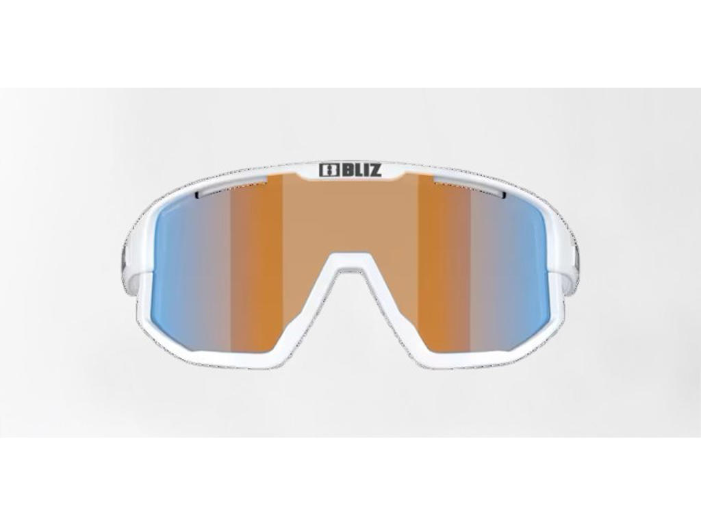 Bliz Fusion Medium (33) cykelbriller coral/orange mirror lens matte white Bliz Fusion Medium (33) cykelbriller coral/orange mirror lens matte white
