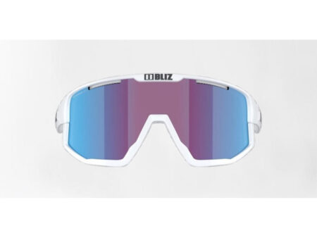 Bliz Fusion Medium (33) cykelbriller rose/violet mirror blue lens matte white