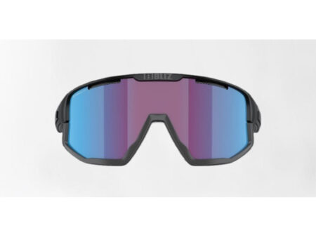 Bliz Fusion Small (25) - Cykelbriller - Rose/Violet Mirro Blue Lens - Mat Sort