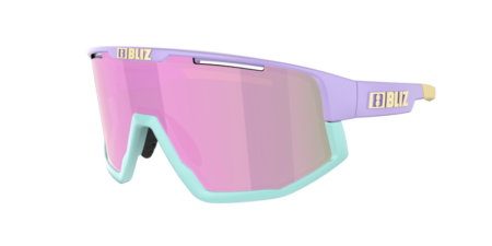 Bliz Fusion Small Cykelbriller Lilla med Pink Linse