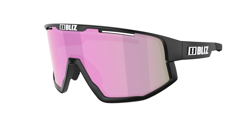 Bliz Fusion Small Cykelbriller Matsort med Pink Linse Bliz Fusion Small Cykelbriller Matsort med Pink Linse