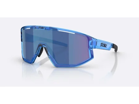 Bliz Fusion Small cykelbriller transparent blue/smoke/blue multi