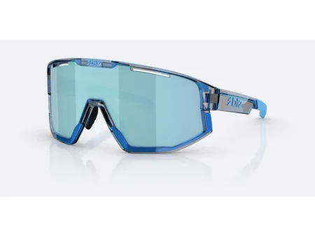 Bliz Fusion small cykelbriller transparent blue/smoke/ice blue multi
