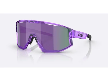 Bliz Fusion small cykelbriller transparent purple/smoke/purple multi