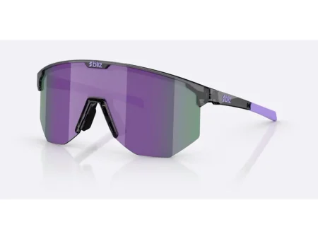 Bliz Hero Large cykelbriller crystal black/grey/purple multi