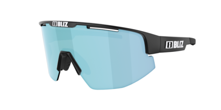 Bliz Matrix Small Cykelbriller Matsort med Blå Linse