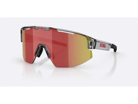 Bliz Matrix Small cykelbriller transparent dark grey/brown/red multi