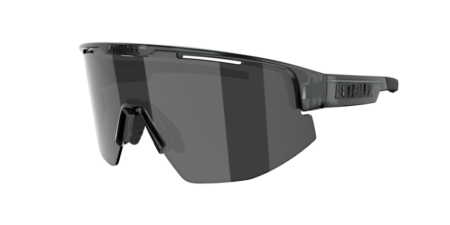 Bliz Matrix cykelbriller Crystal Black Smoke w Silver Mirror