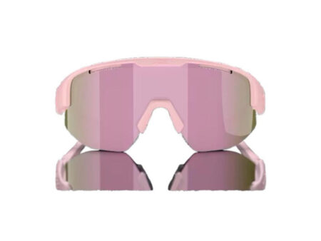 Bliz Matrix small - Cykelbriller - Brown/rose multicolour lens - Matt powder pink