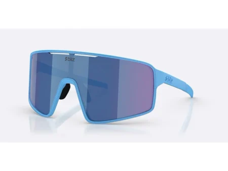 Bliz P001 X-Large - Cykelbriller - Matblå/Blue Mirror