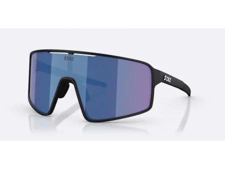 Bliz P001 X-Large - Cykelbriller - Matsort/Blue Mirror