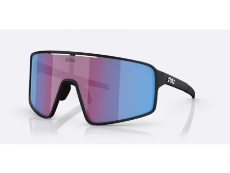 Bliz P001 X-Large - Cykelbriller - Matsort/Nano Optics Nordic Light Begonia - Violet w Blue Multi