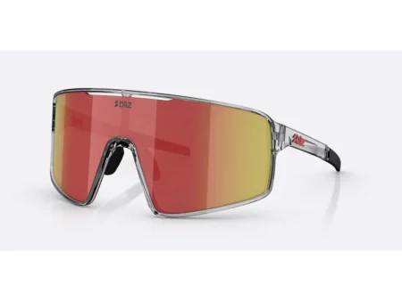 Bliz P001 X-Large cykelbriller transparent dark grey/brown/red multi