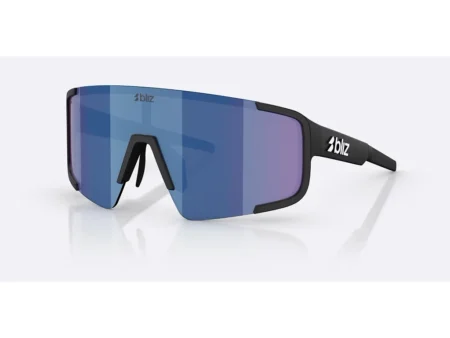 Bliz P003 Large - Cykelbriller - Matsort/Blue Mirror