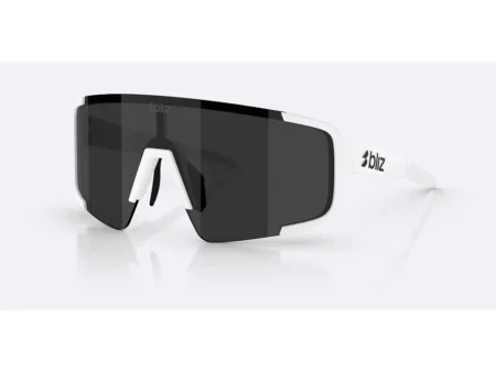 Bliz P003 Large cykelbriller mat-hvid/smoke