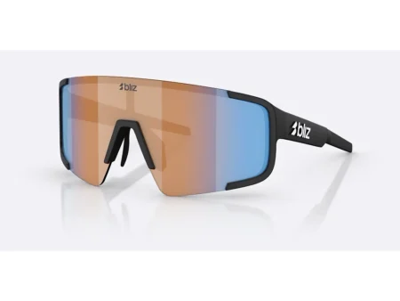 Bliz P003 Large cykelbriller matsort/nano optics nordic ligh coral orange/blue multi