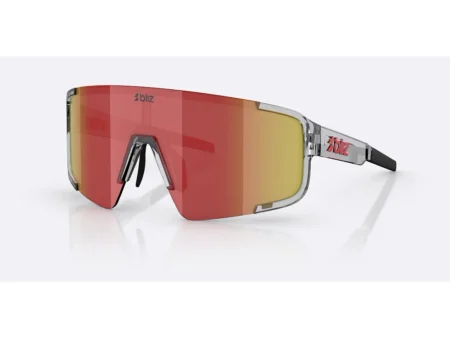 Bliz P003 Large cykelbriller transparent dark grey/brown/red multi