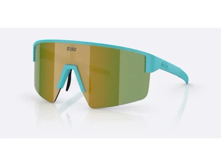 Bliz P004 Medium cykelbriller mat turkis/blue/green revo