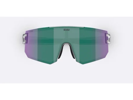 Bliz P005 XX-Large cykelbriller crystal black/grøn multi