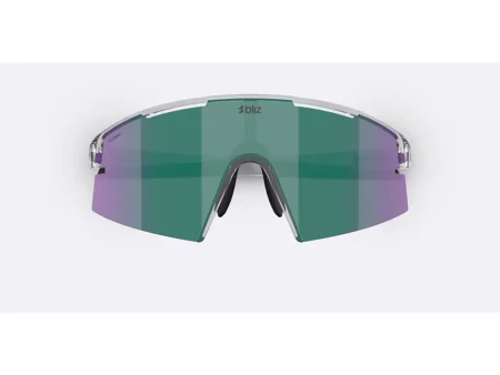 Bliz P006 Large cykelbriller crystal black/grøn multi