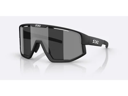 Bliz Vision Large cykelbriller matsort/smoke/silver mirror