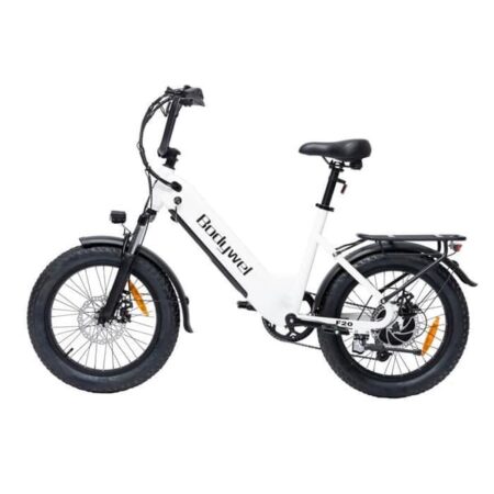 Bodywel F20 Elcykel - Motor 500 W, Aftageligt batteri 48 V 15 Ah, Assisteret rækkevidde 65-110 km, Dæk 20", Hvid