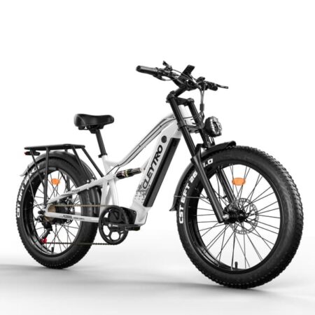 CLEYTRO ES7 elcykel, 26 tommer, 48V 18Ah, rækkevidde 90 km. Sort.