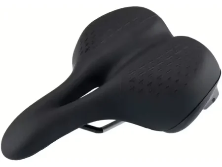 CONTEC Anatomic - Sadel - 198 mm - Zone Cut - Gel - Sort