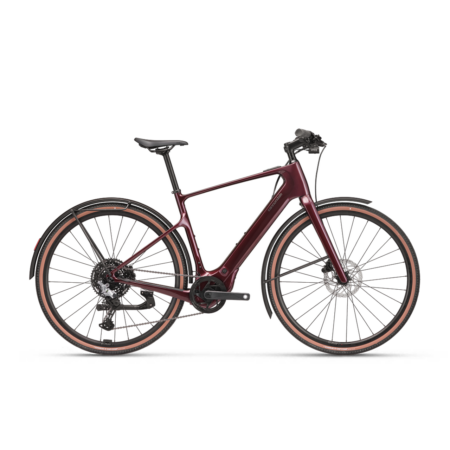 Cannondale Tesoro Carbon 3 Röd - L Elcykel Hybrid 2024