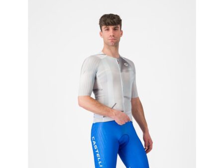 Castelli Aero Race 8S cykeltrøje korte ærmer smoky gray herre