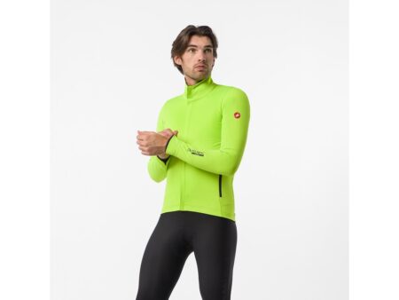 Castelli Alpha 150 Jacket - Cykeljakke - Herre - Electric Lime/Black - Str. L