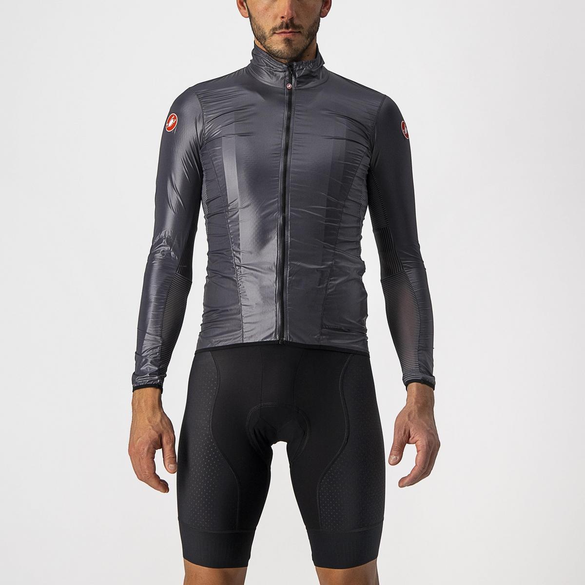 Castelli Aria Shell Cykeljakke Grå Castelli Aria Shell Cykeljakke Grå