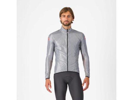 Castelli Aria Shell Jacket - Cykeljakke - Herre - Silver Gray - XXL