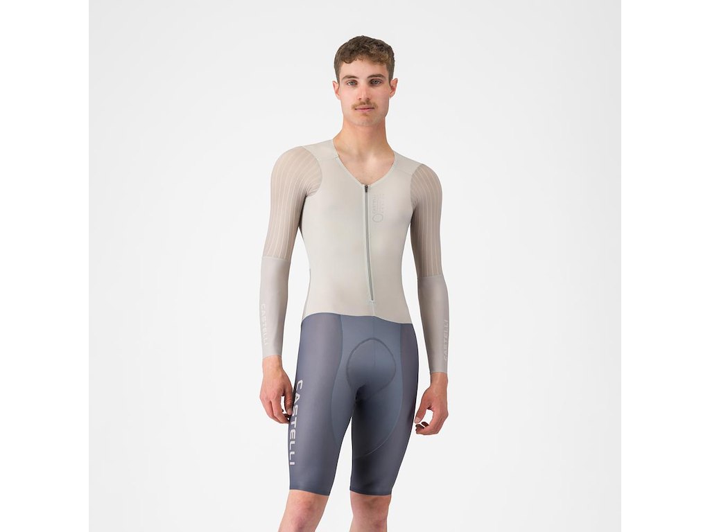 Castelli Body Paint V TT speedsuit långärmad silver moon/clay/smoky gray herr Castelli Body Paint V TT speedsuit långärmad silver moon/clay/smoky gray herr