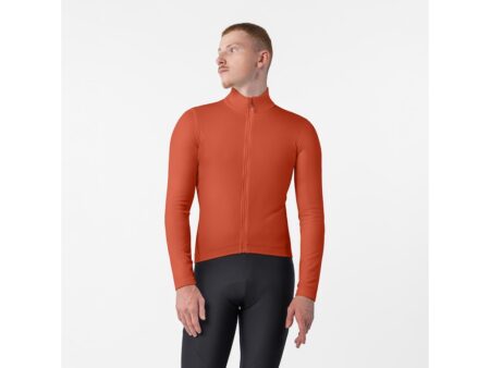 Castelli Competizione Thermal LS langærmet cykeltrøje paprika herre