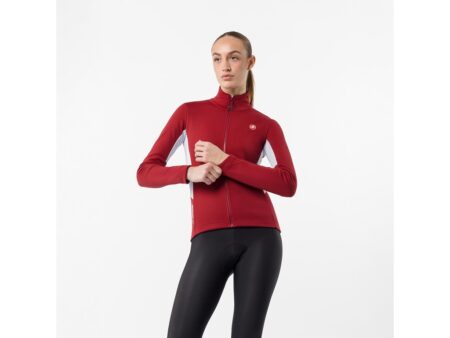 Castelli Entrata 2 Womens Jacket - Cykeljakke - Dame - Garnet/Silver Gray - Str. XL
