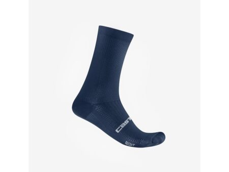 Castelli Espresso 18 cykelstrømper belgian blue (Strømpe str.: 36-39)