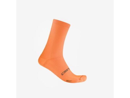 Castelli Espresso 18 cykelstrømper vivid orange
