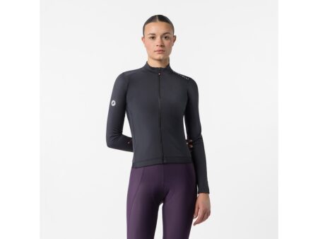 Castelli Espresso Thermal 2 Womens Jersey - Cykeltrøje - Lange ærmer - Dame - Sort/Hvid - Str. XL
