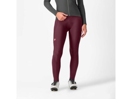 Castelli Espresso Women's DT Bibtights - Cykelbukser m/pude - Dame - Deep Bordeaux - L