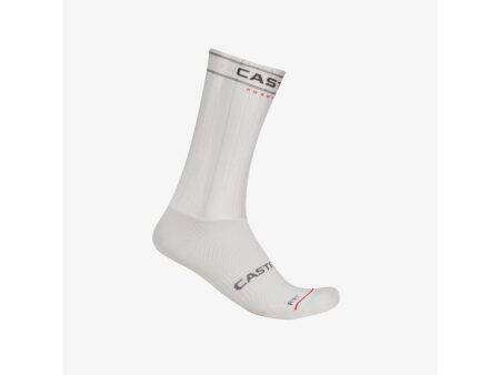 Castelli Fast Feet 4 cykelstrømper hvid