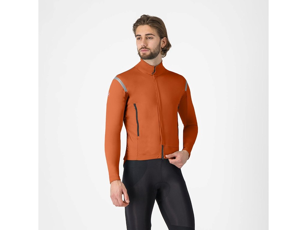 Castelli Perfetto RoS 3 cykeljakke mocha/black reflex herre Castelli Perfetto RoS 3 cykeljakke mocha/black reflex herre