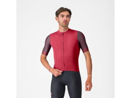 Castelli Prologo Lite 2 Jersey - Cykeltrøje - Korte Ærmer - Herre - Rich Red/Bordeaux - M